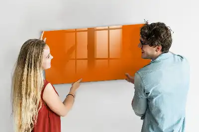 Quadro magnético para desenhar na cor laranja