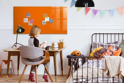 Quadro magnético para desenhar na cor laranja