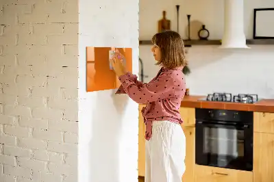 Quadro magnético para desenhar na cor laranja