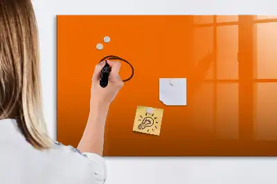 Quadro magnético para desenhar na cor laranja