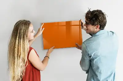 Quadro magnético para desenhar na cor laranja