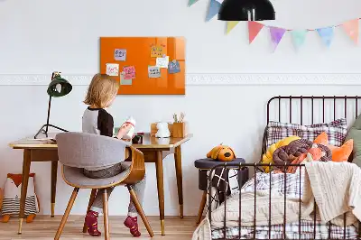 Quadro magnético para desenhar na cor laranja