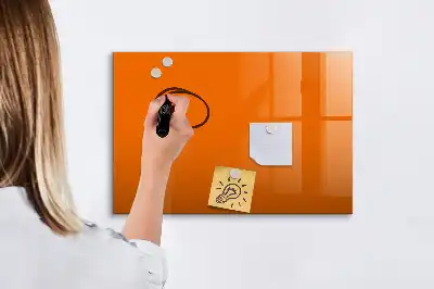 Quadro magnético para desenhar na cor laranja