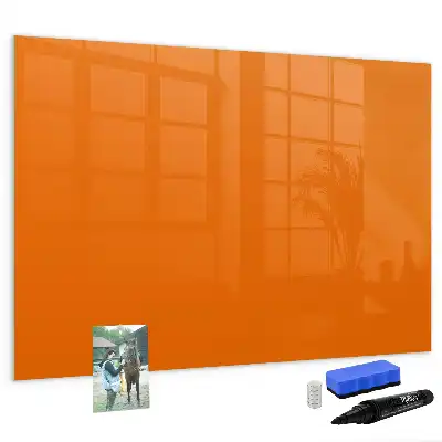 Quadro magnético para desenhar na cor laranja