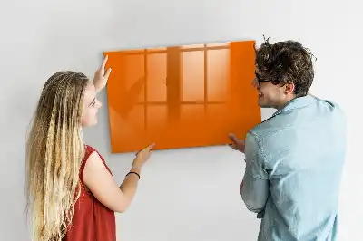Quadro magnético para desenhar na cor laranja