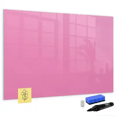 Quadro magnético para escrita na cor rosa