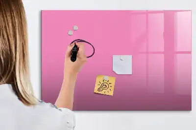 Quadro magnético para escrita na cor rosa