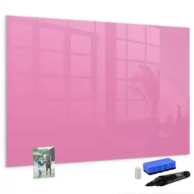 Quadro magnético para escrita na cor rosa