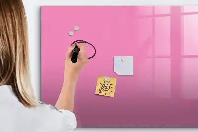 Quadro magnético para escrita na cor rosa