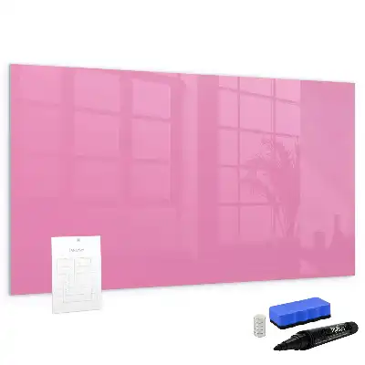 Quadro magnético para escrita na cor rosa