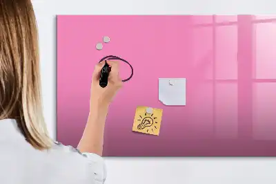 Quadro magnético para escrita na cor rosa