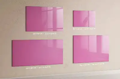 Quadro magnético para escrita na cor rosa