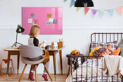 Quadro magnético para escrita na cor rosa