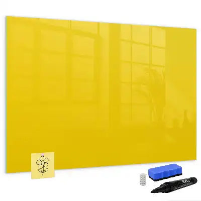 Quadro magnético para desenhar amarelo claro