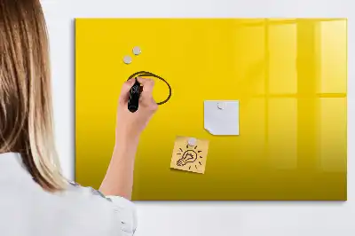 Quadro magnético para desenhar amarelo claro