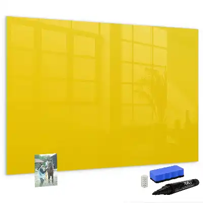 Quadro magnético para desenhar amarelo claro