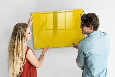 Quadro magnético para desenhar amarelo claro