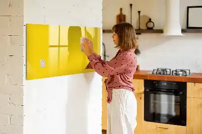 Quadro magnético para desenhar amarelo claro