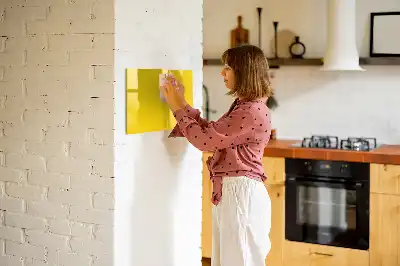 Quadro magnético para desenhar amarelo claro