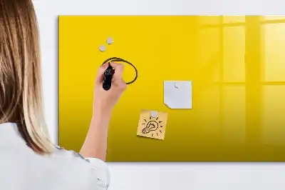 Quadro magnético para desenhar amarelo claro