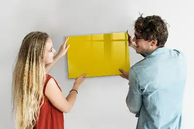 Quadro magnético para desenhar amarelo claro