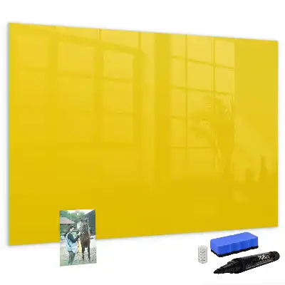 Quadro magnético para desenhar amarelo claro