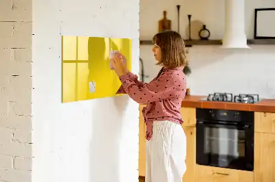 Quadro magnético para desenhar amarelo claro