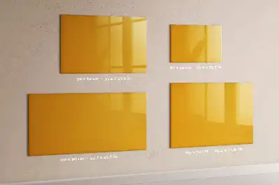 Quadro magnético para escrita na cor amarelo ouro