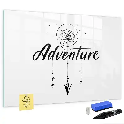 Quadro magnético para escrever tema Aventura