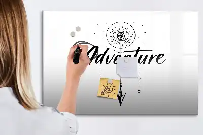 Quadro magnético para escrever tema Aventura