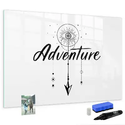Quadro magnético para escrever tema Aventura