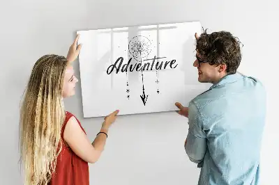 Quadro magnético para escrever tema Aventura