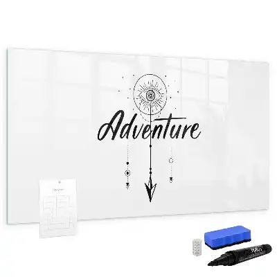 Quadro magnético para escrever tema Aventura