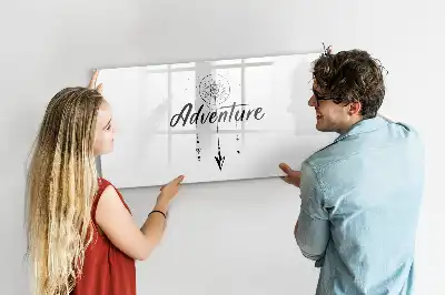 Quadro magnético para escrever tema Aventura