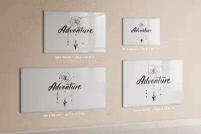 Quadro magnético para escrever tema Aventura