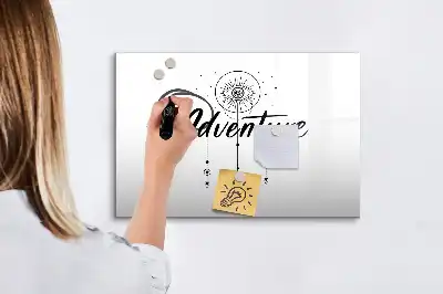 Quadro magnético para escrever tema Aventura