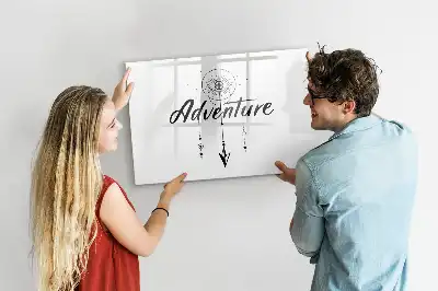 Quadro magnético para escrever tema Aventura
