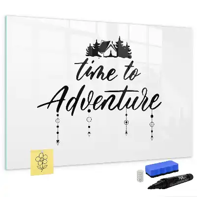 Quadro magnético para escrever tema Hora da Aventura