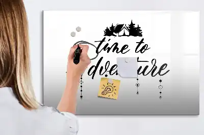 Quadro magnético para escrever tema Hora da Aventura