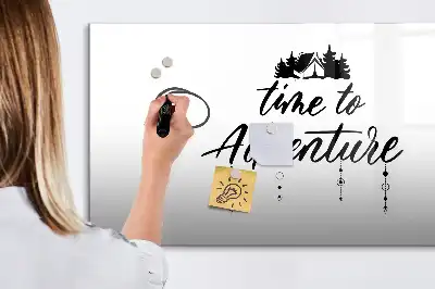 Quadro magnético para escrever tema Hora da Aventura