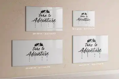 Quadro magnético para escrever tema Hora da Aventura