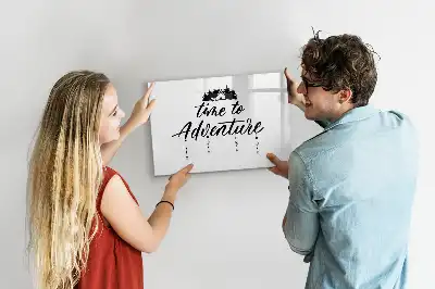Quadro magnético para escrever tema Hora da Aventura