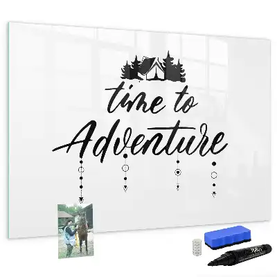 Quadro magnético para escrever tema Hora da Aventura