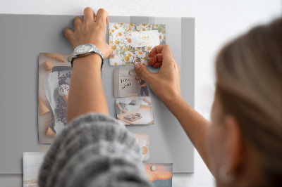 Quadro magnético de parede Cor cinza claro