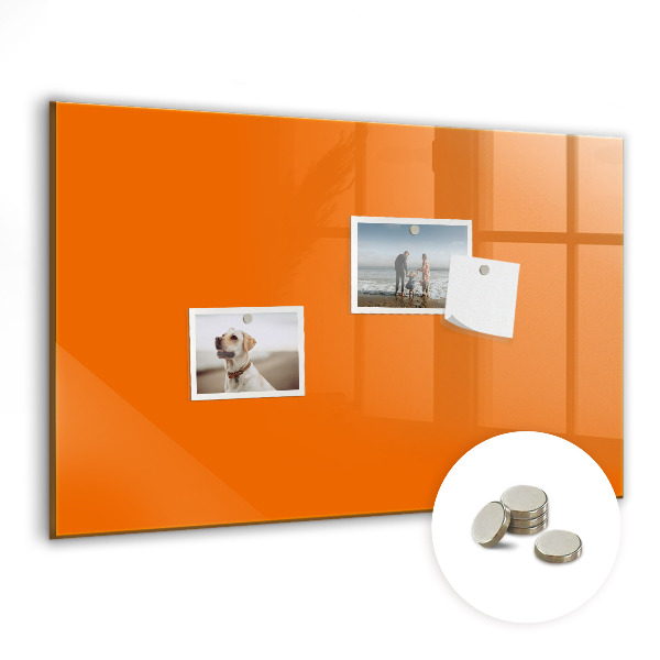 Quadro magnético decorativo Cor laranja