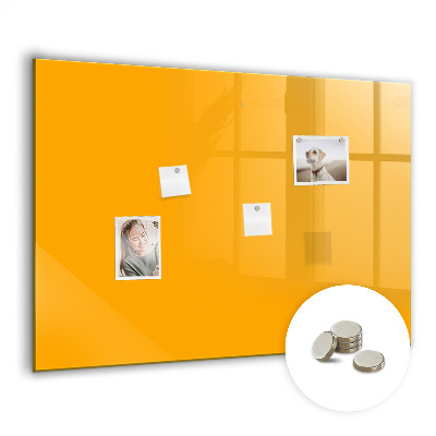 Quadro magnético decorativo Cor amarelo dourado