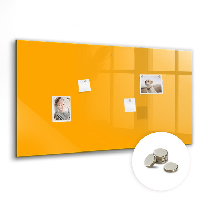 Quadro magnético decorativo Cor amarelo dourado