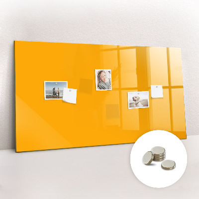Quadro magnético decorativo Cor amarelo dourado
