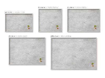 Quadro magnético com moldura prateada Textura de parede de concreto