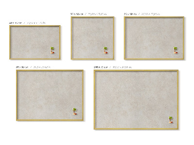 Quadro magnético com moldura dourada Textura sutil de arenito